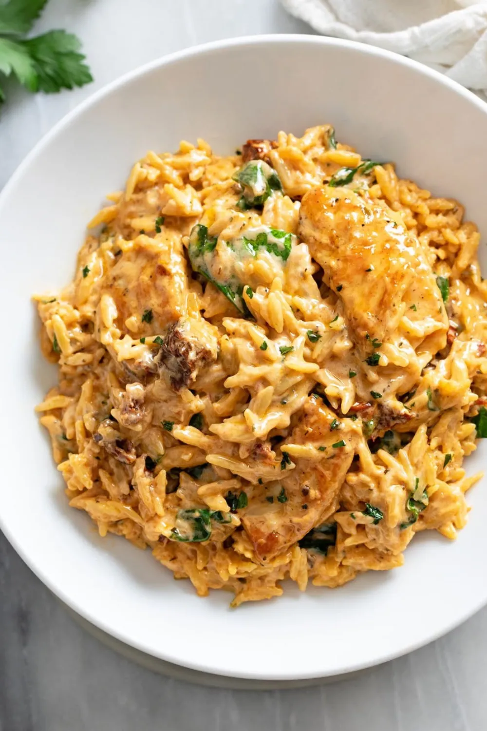 Cheddar Chicken Orzo