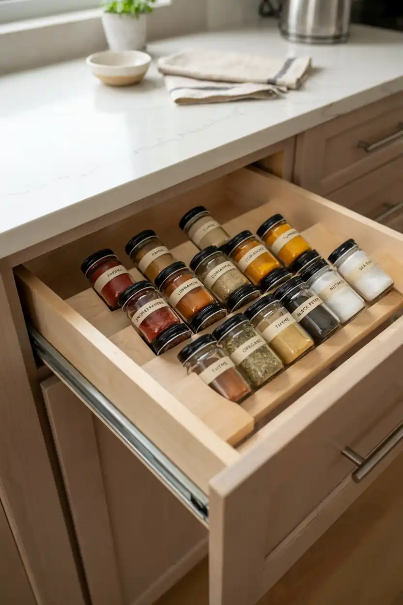 Drawer-Based Spice Organizer