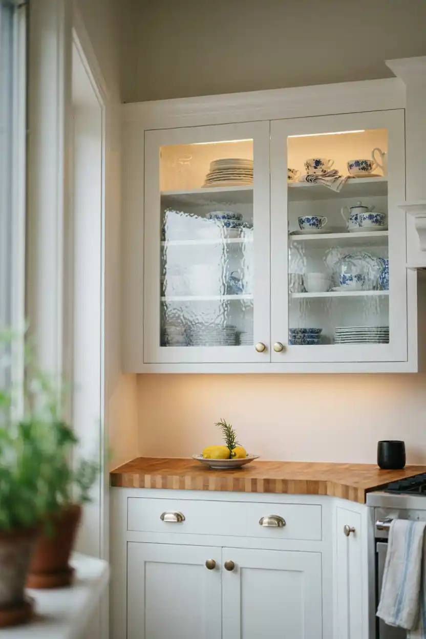 Glass-Front Closed Cabinets