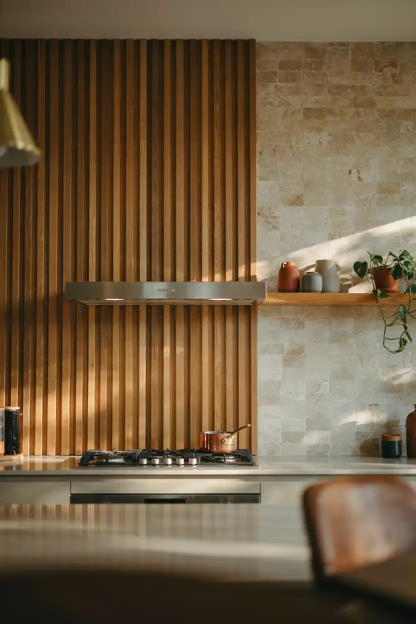 Mixed-Material Accent Wall