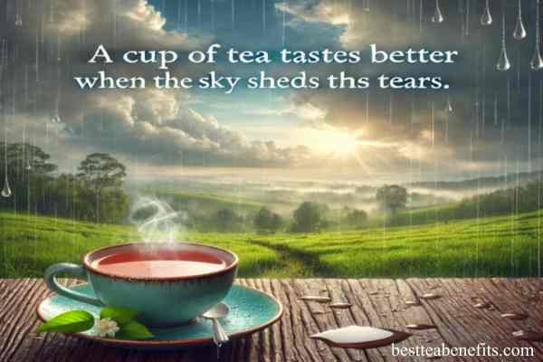 Funny monsoon Tea Quotes