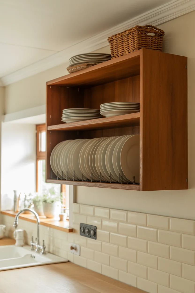 Open Plate Rack Storag