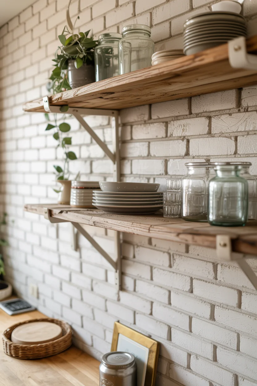 Open Wood Shelving
