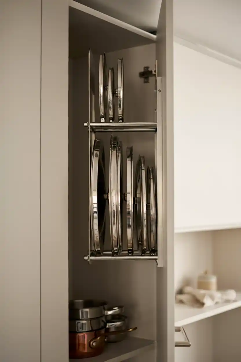 Pot Lid Organizer Rack