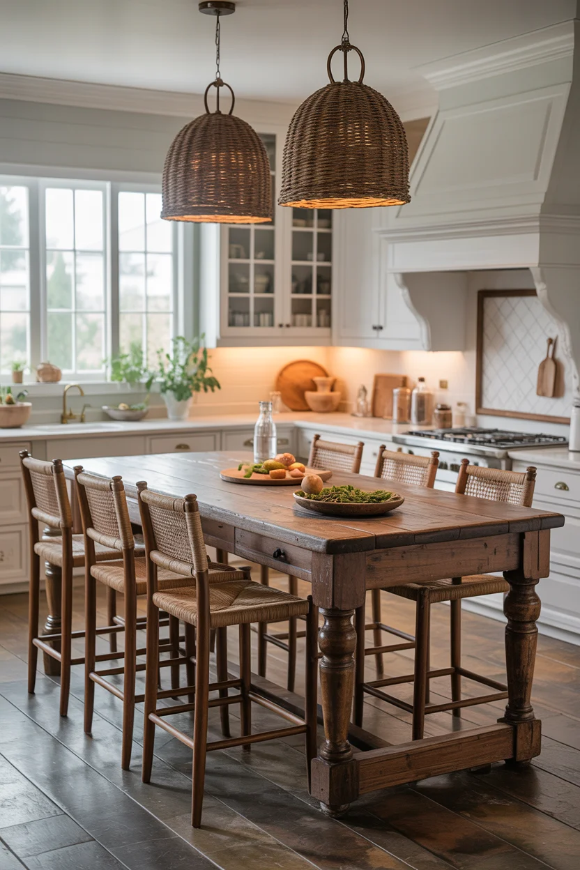 Reclaimed Wood Kitchen Island