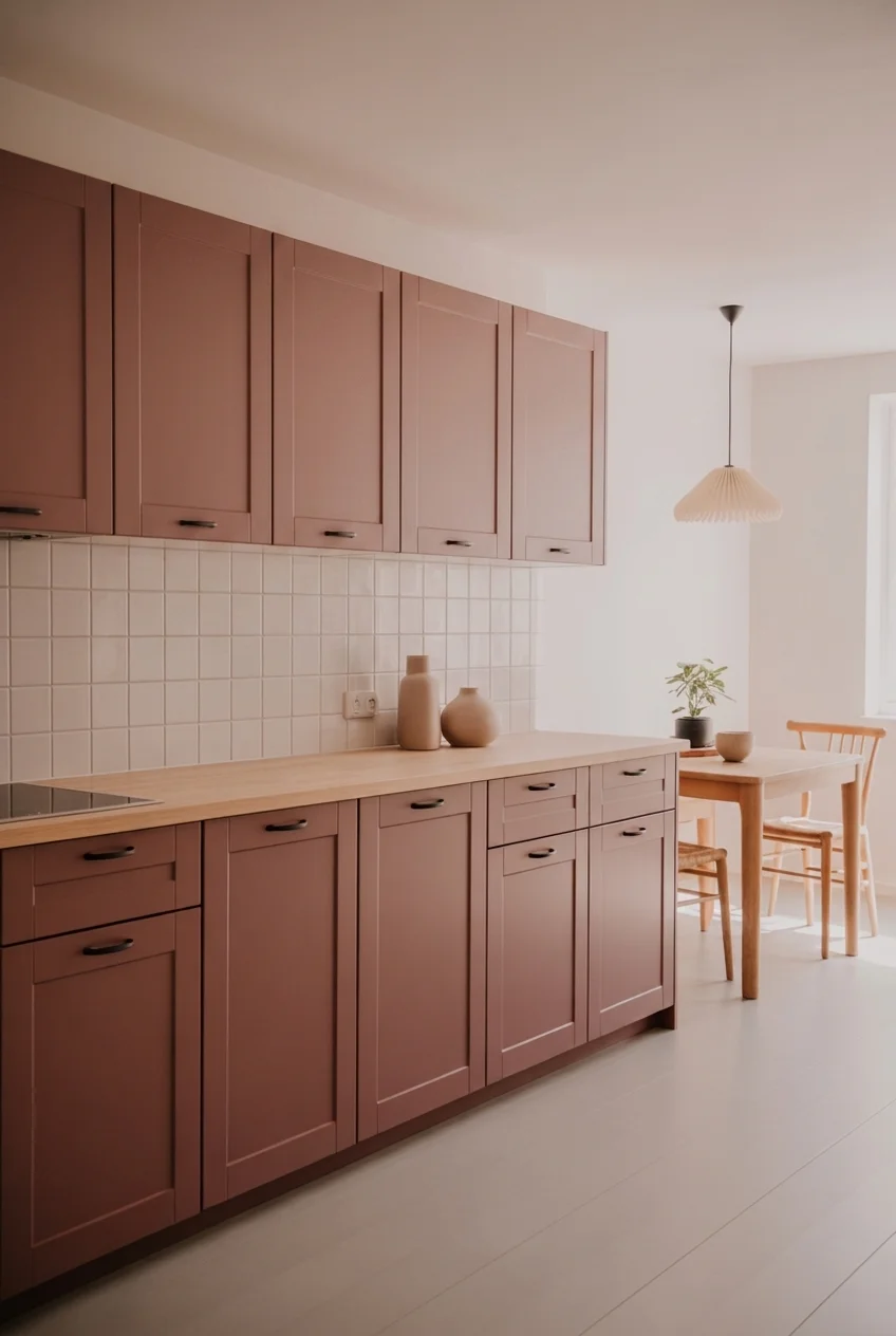 Scandinavian Aubergine Kitchen