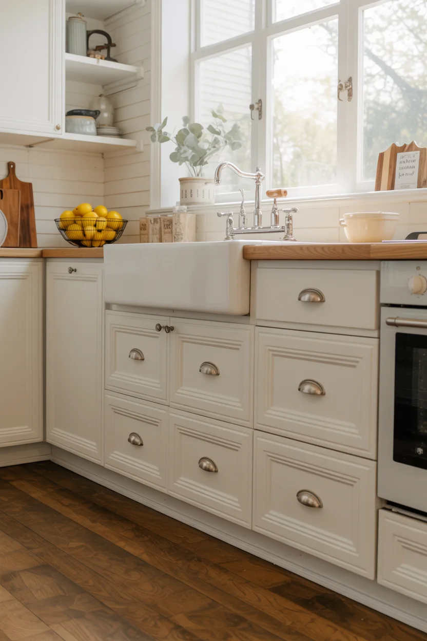 Shaker Cabinets in Soft White