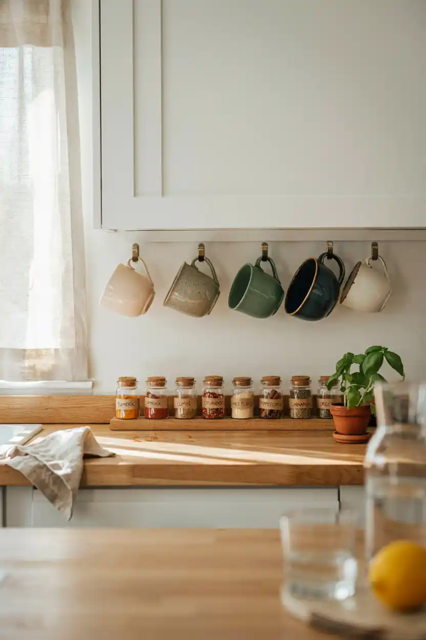Under-Cabinet Mug Hooks