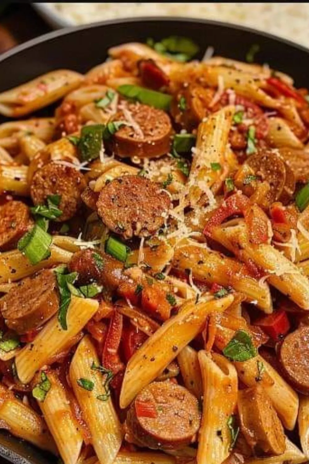 cajun butter susage penne