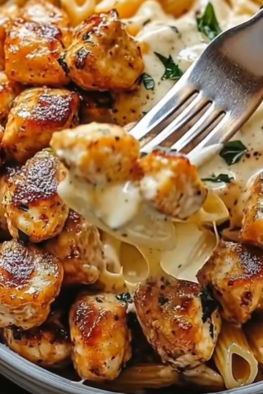 garlic butter honey paremesan chicken penne