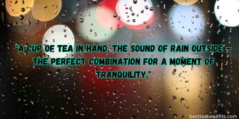 short rain tea quotes